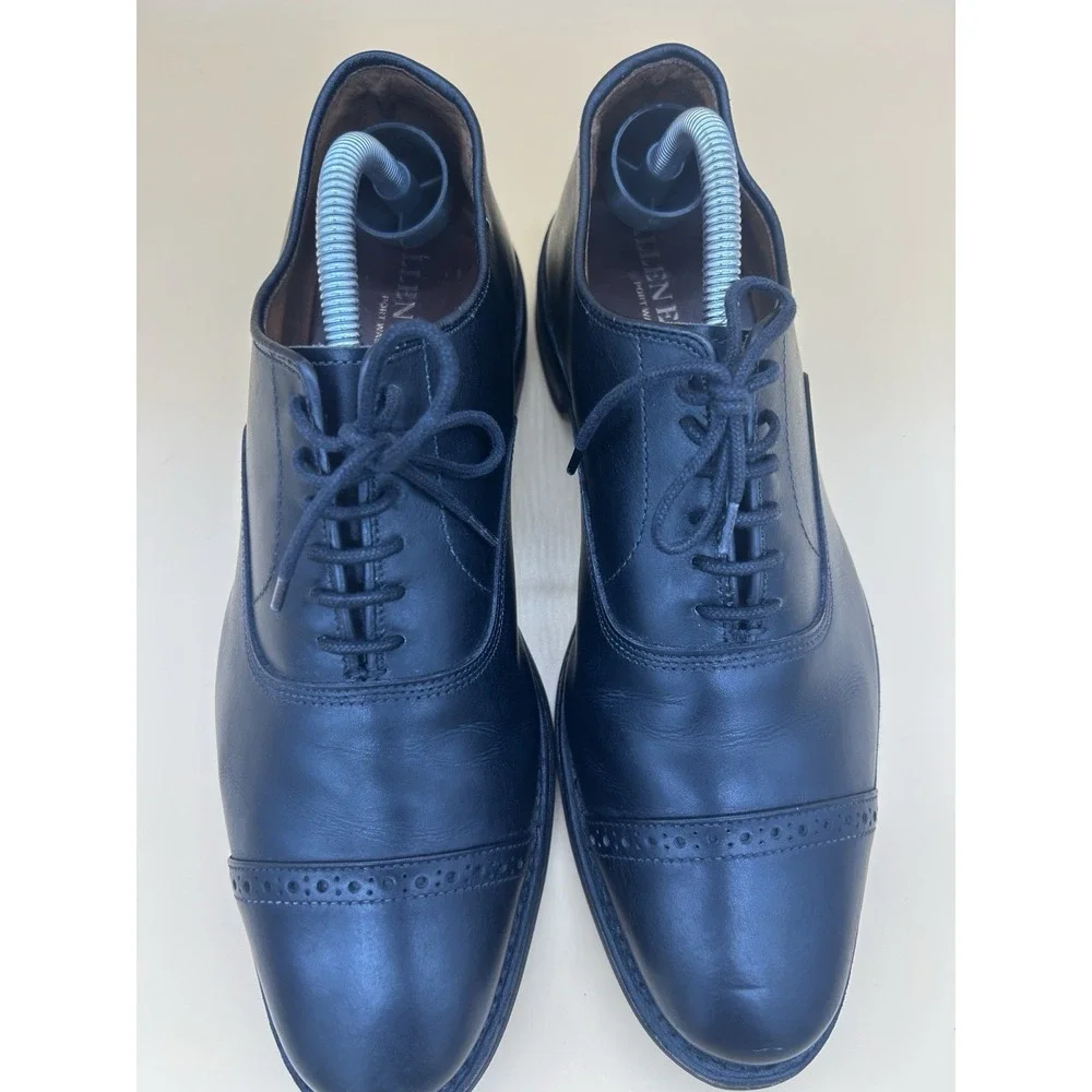 Allen Edmonds Fifth Avenue Black Cap Toe Oxford‎ Dress Shoes Men's 8.5 D 5710